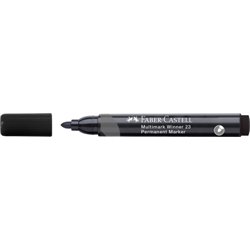 MARCADOR MULTIMARK WINNER 23 NEGRO PUNTA CÓNICA Y SIN CLIP FABER CASTELL 453397