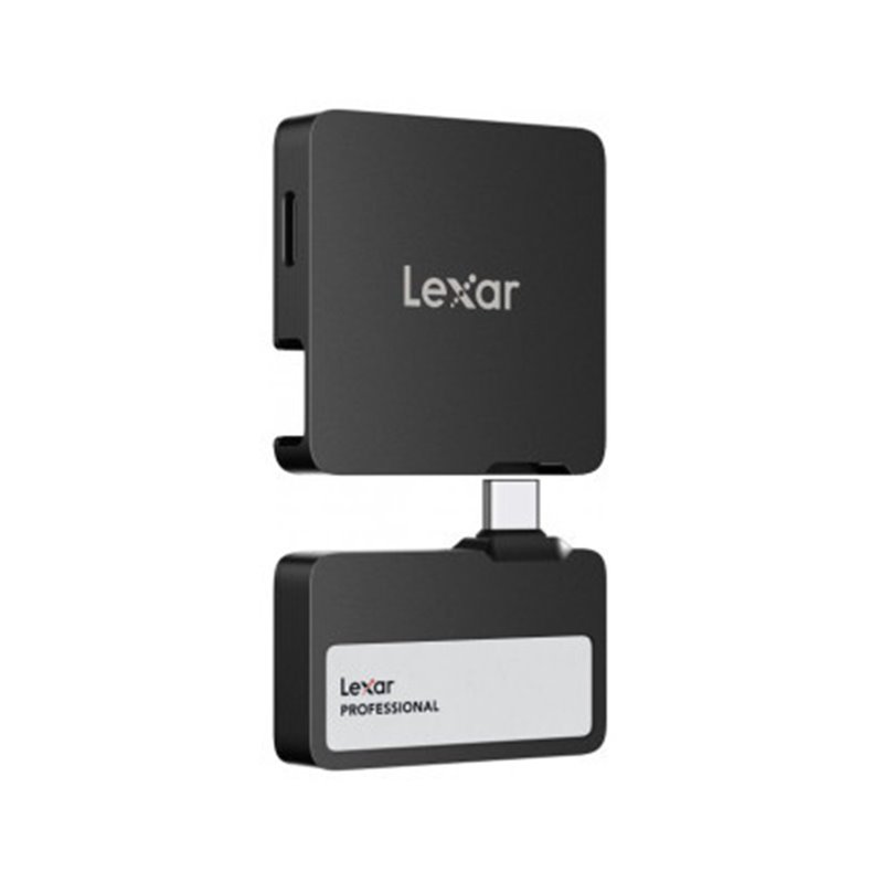 LEXAR PROFESSIONAL GO EXTERNAL PORTABLE SSD 2TB,USB3.2 GEN2 UP TO 1050MB/S READ AND 1000MB/S WRITE CON HUB 4-PUERTOS USB TYPE-C 
