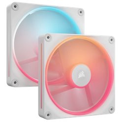 Corsair iCUE LINK LX140-R RGB Carcasa del ordenador Ventilador 14 cm Blanco 2 pieza(s)