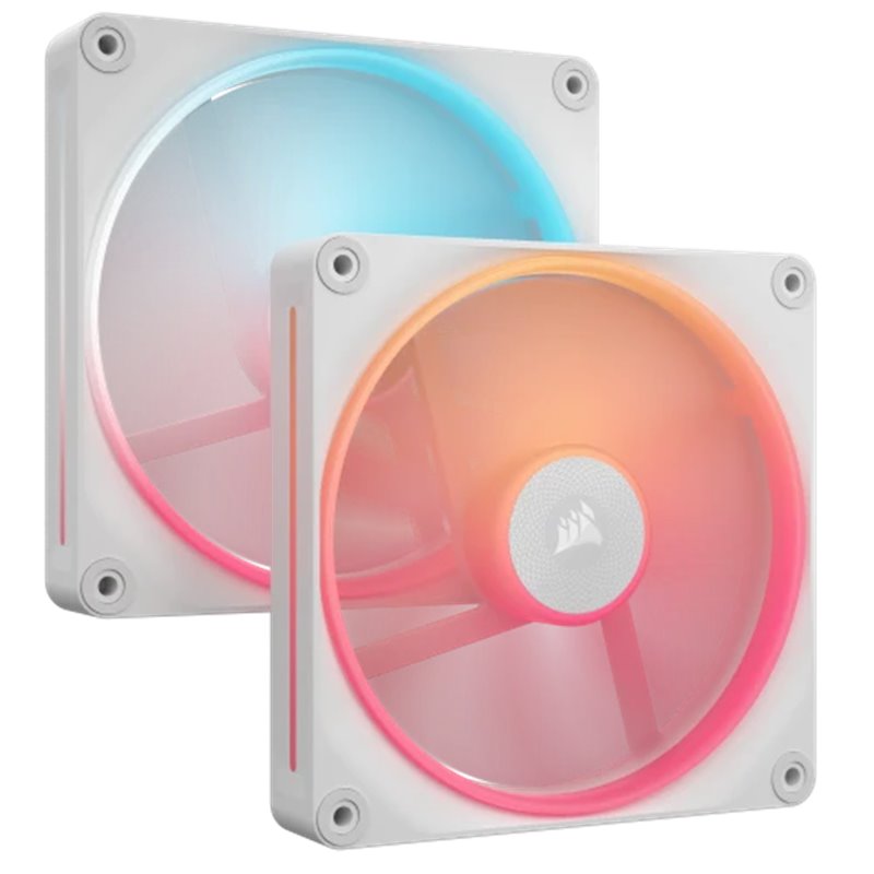 Corsair iCUE LINK LX140-R RGB Carcasa del ordenador Ventilador 14 cm Blanco 2 pieza(s)