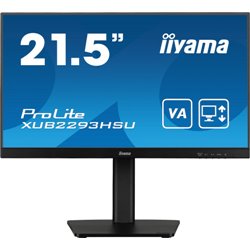 IIYAMA MONITOR IPS DE 21.5’’ SIN BORDES DE 3 LADOS Y CON CONCENTRADOR USB, FRECUENCIA DE ACTUALIZACIÓN DE 100HZ Y CON SOPORTE AJ
