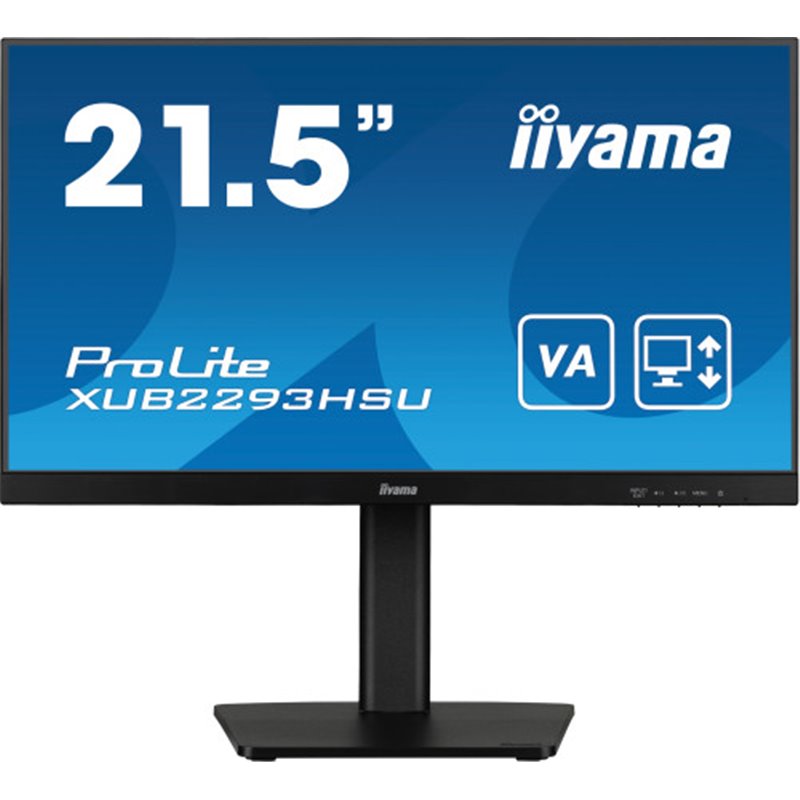 IIYAMA MONITOR IPS DE 21.5’’ SIN BORDES DE 3 LADOS Y CON CONCENTRADOR USB, FRECUENCIA DE ACTUALIZACIÓN DE 100HZ Y CON SOPORTE AJ