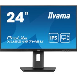 IIYAMA PANTALLA 24" IPS CON SOPORTE REGULABLE EN ALTURA Y FRECUENCIA DE ACTUALIZACIÓN DE 100HZ
