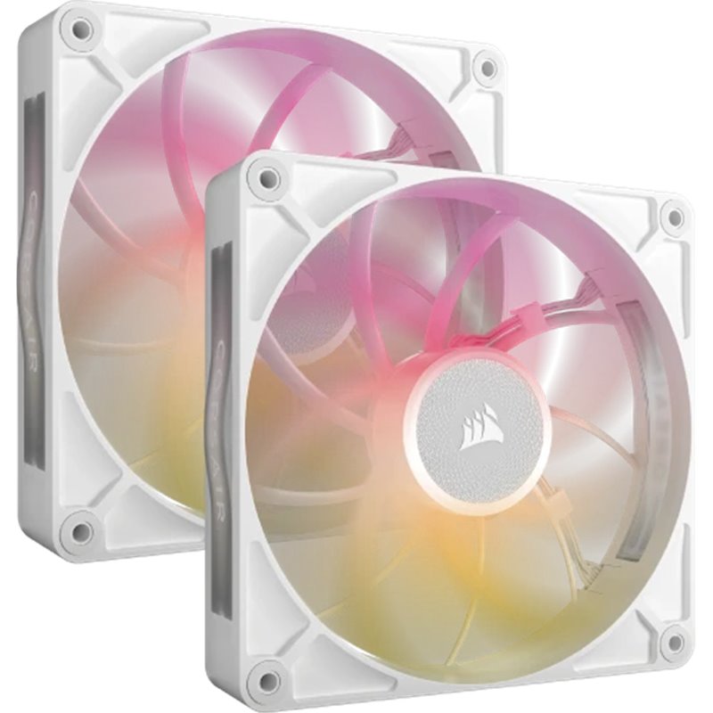 Corsair iCUE LINK RX140 MAX RGB Carcasa del ordenador Ventilador 14 cm Blanco 2 pieza(s)