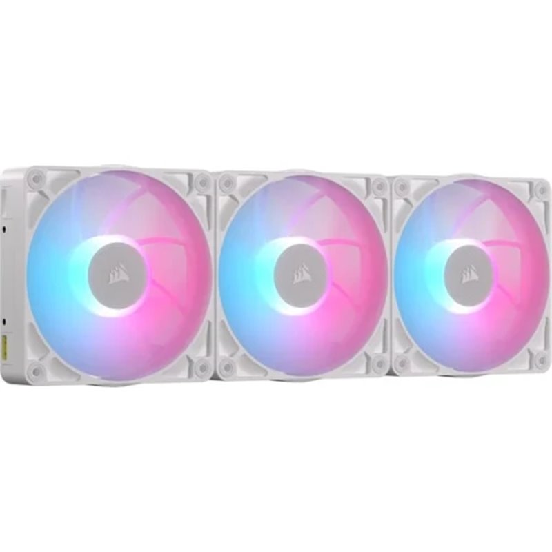 VENTILADOR CAJA CORSAIR RX RGB MAX Series, iCUE LINK RX120 RGB MAX White, 120mm RGB Fan, Triple Fan Kit CO-9051038-WW