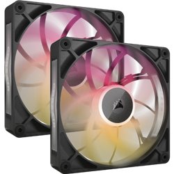 Corsair iCUE LINK RX140 MAX RGB Carcasa del ordenador Ventilador 14 cm Negro 2 pieza(s)
