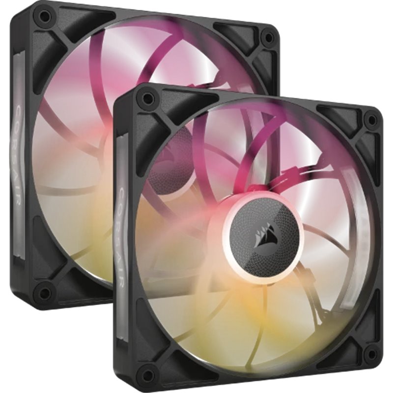 Corsair iCUE LINK RX140 MAX RGB Carcasa del ordenador Ventilador 14 cm Negro 2 pieza(s)
