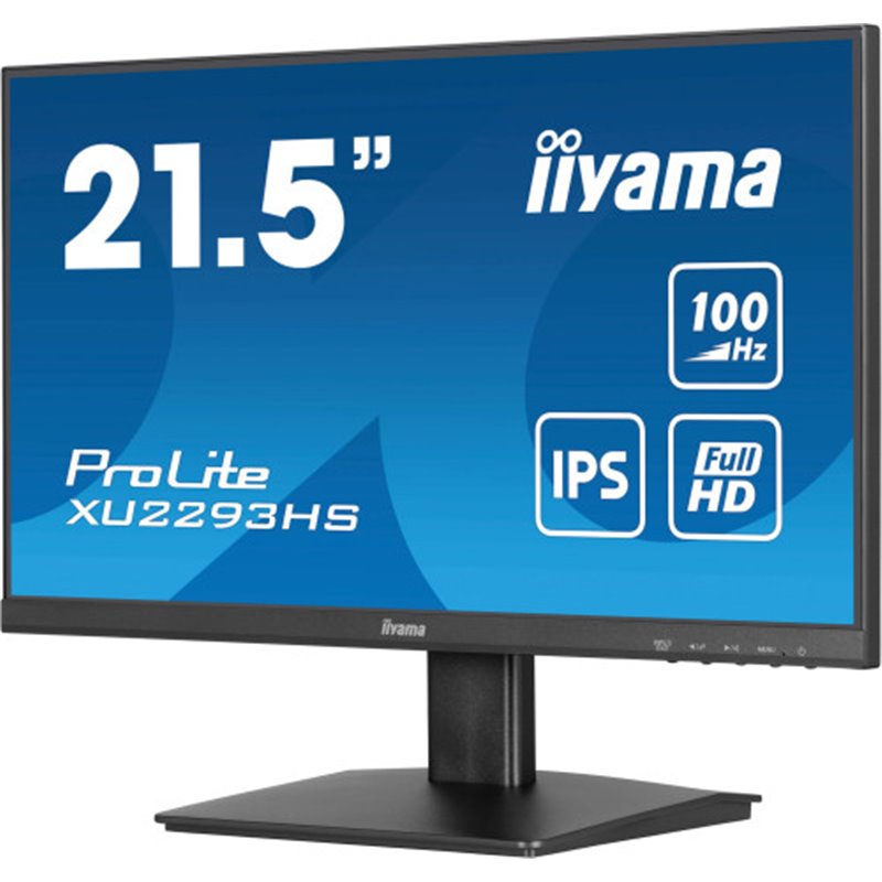 IIYAMA MONITOR PANEL IPS DE 21.5’’, REGULABLE, 100 HZ, HDMI, REDUCTOR DE LUZ AZUL, ALTAVOCES