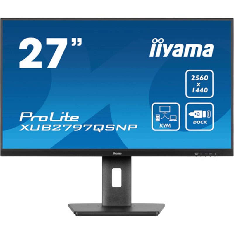 MONITOR IIYAMA PROLITE XUB2797QSNP 27" QHD 1440P  - IPS, 100HZ, 1MS, SPEAKERS, DP