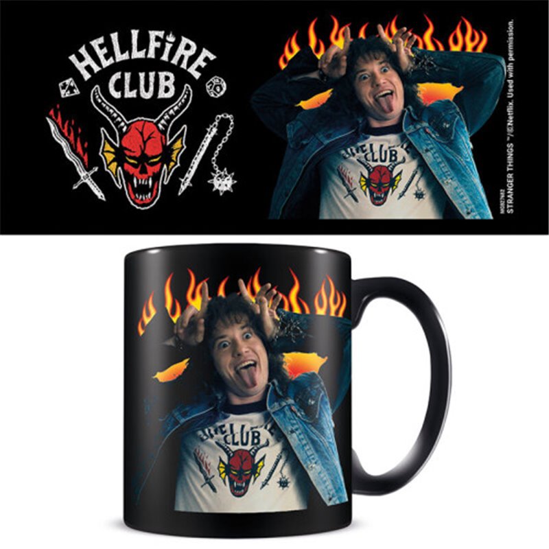 TAZA HELLFIRE CLUB & EDDIE NEGRA 315 ML PYRAMID INTERNATIONAL REDSTRING MGB27682