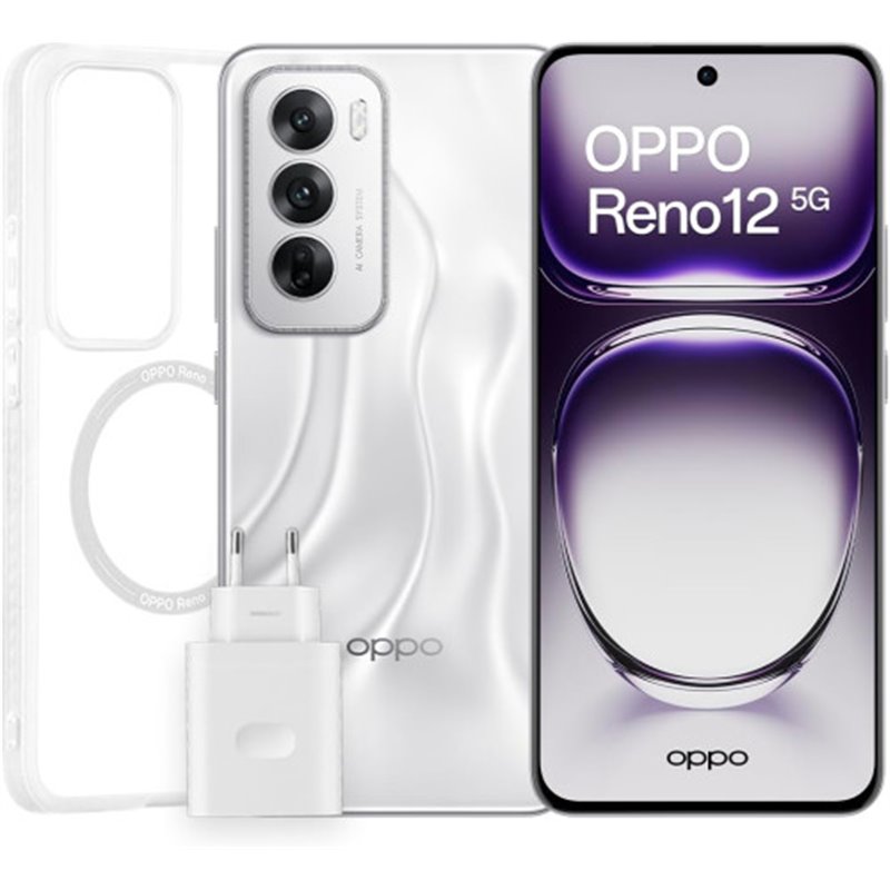 OPPO RENO12 PRO 5G 512GB 12GB SILVER CASE/STIC/CAR 80W/AIR3