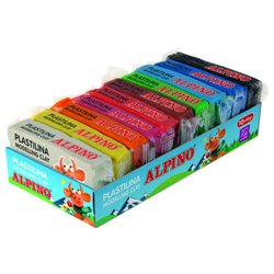 BANDEJA PLASTILINA 10 PASTILLAS 50 GRS ALPINO DP000202