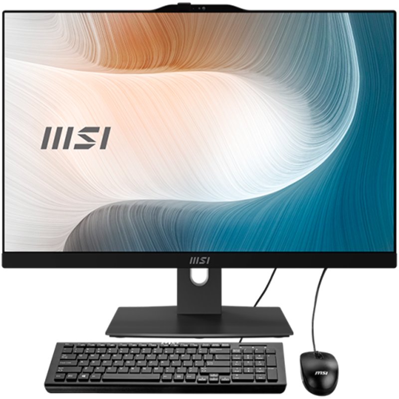 MSI AIO MODERN AM242TP 12M-823ES. 23.8" (60CM). PLANO. IPS. I5-1235U. DDR4 SDRAM 16GB (8GB*2). 512 GB PCIE SSD. W11 HOME. NEGRO