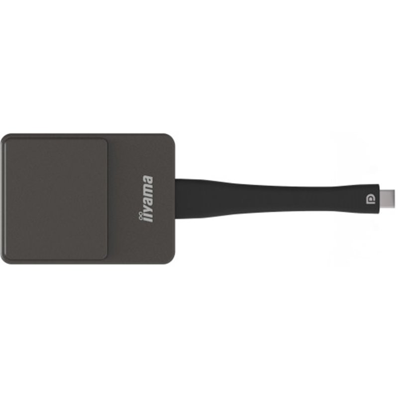 iiyama WP D002C adaptador Smart TV USB 4K Ultra HD Negro, Plata