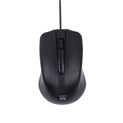 Ewent EW3300 ratón Ambidextro USB tipo A Óptico 1000 DPI