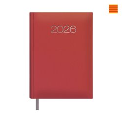 AGENDA 2026 LISBOA DÍA PÁGINA 14 X 20 CM. COLOR ROJO CATALAN DOHE 12692 - 26