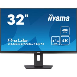 MONITOR IIYAMA 32" XUB3293UHSN-B5, IPS, 60HZ, 4 MS, HDMI, USB, USB-C, DISPLAYPORT, ALT, REG ALT, GIRO, INCL