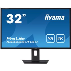 MONITOR IIYAMA 32" XB3288UHSU-B5, UHD, 60HZ, 3 MS, HDMI, USB, DISPLAYPORT, ALT, REG ALT, GIRO, INCL