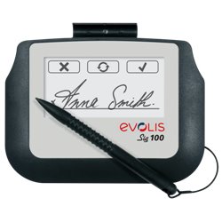 Evolis SIG100 10,2 cm (4") Blanco, Negro LCD