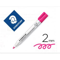 MARCADOR PIZARRA LUMOCOLOR MARKER 351 TRAZO 2MM. ROSA STAEDTLER 351-20