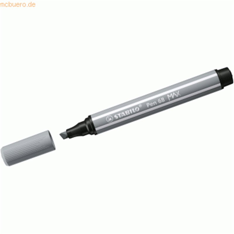 ROTULADOR PREMIUM CON PUNTA DE FIBRA BISELADA PEN 68 MAX COLOR GRIS MEDIO STABILO 768/95