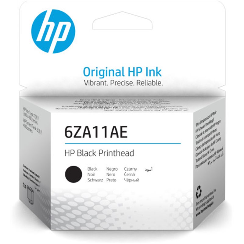 HP Cap de imprimare 6ZA11AE negru cabeza de impresora Inyección de tinta térmica