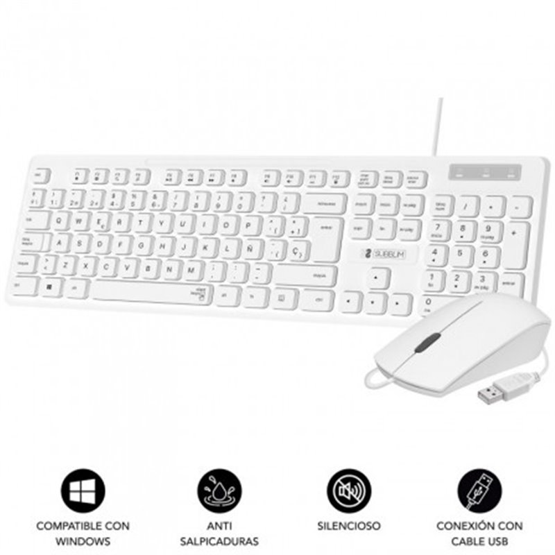 COMBO BUSINESS SLIM SILENCIOSO CON CABLE USB B