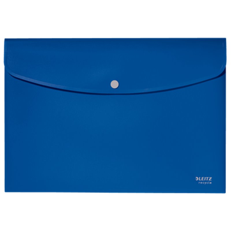 SOBRES POLIPROPILENO OPACO A4 CON BROCHE BOTON RECYCLE AZUL LEITZ 46780035