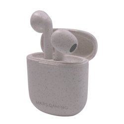 Mars Gaming MHI-ECO Auriculares Inalámbricos TWS Ecológicos Bluetooth 5.1 Micrófono Material Orgánico Wheat Straw