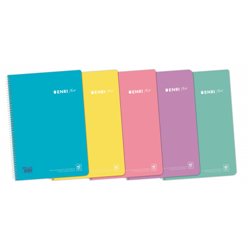 CUADERNO ESPIRAL + TP 4º 80H 4X4 C/M - SURTIDO PASTEL ENRI 400150288