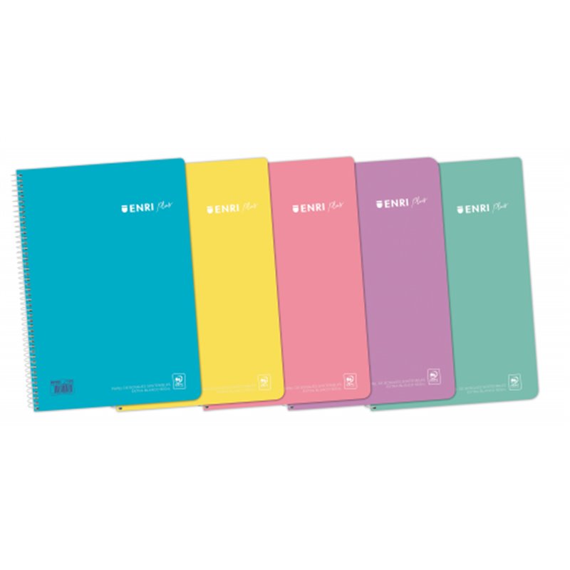 CUADERNO ESPIRAL + TP 4º 80H 4X4 C/M - SURTIDO PASTEL ENRI 400150288