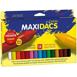 ESTUCHE 15 CERAS PARA NIÑOS MAXIDACS DACS DX050216