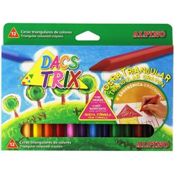 ESTUCHE 12 CERAS TRIANGULARES DACSTRIX DACS DA000125