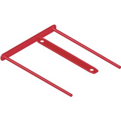 PACK 100 FASTENER METAL FLEXIBLE D-CLIP ROJO BANKERS BOX 1189301