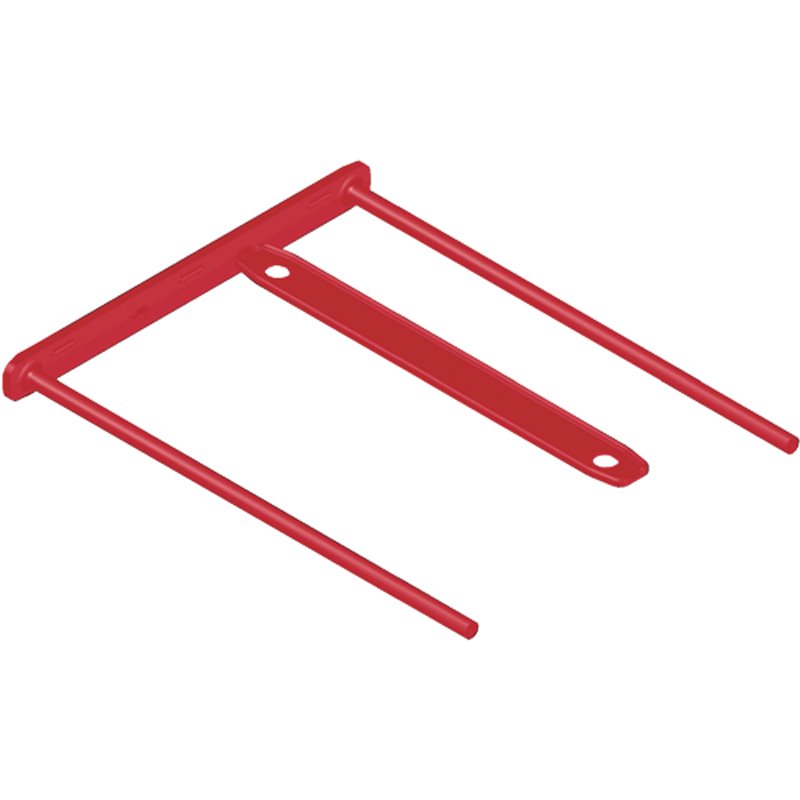 PACK 100 FASTENER METAL FLEXIBLE D-CLIP ROJO BANKERS BOX 1189301