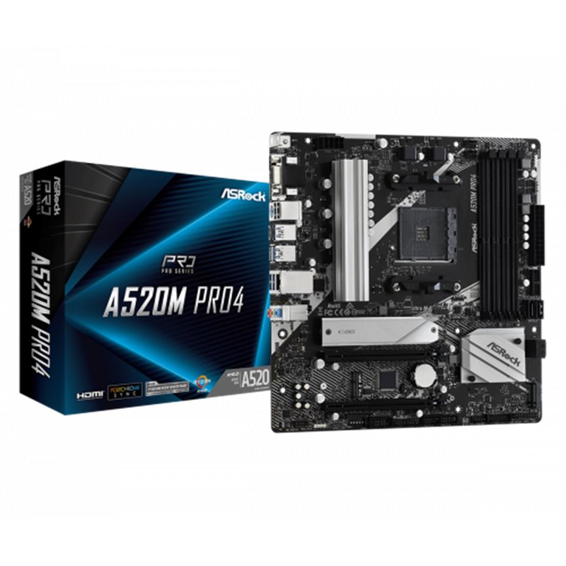 Asrock A520M Pro4 Zócalo AM4 micro ATX