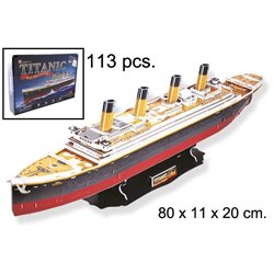 3D PUZZLE TITANIC 113 pcs