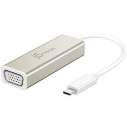 j5create JCA111 Adaptador gráfico USB 1920 x 1080 Pixeles Aluminio, Blanco