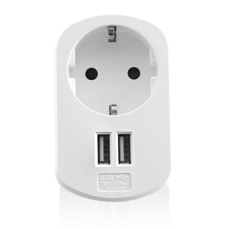 Ewent EW1211 cargador de dispositivo móvil Blanco Interior