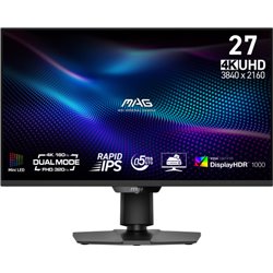 MSI MONITOR MAG 274UPDF E16M. 27" RAPID VA MINI-LED PLANO. 3840X2160. 160HZ. NEGRO