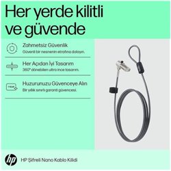 HP Bloqueo de cable con combinación Nano