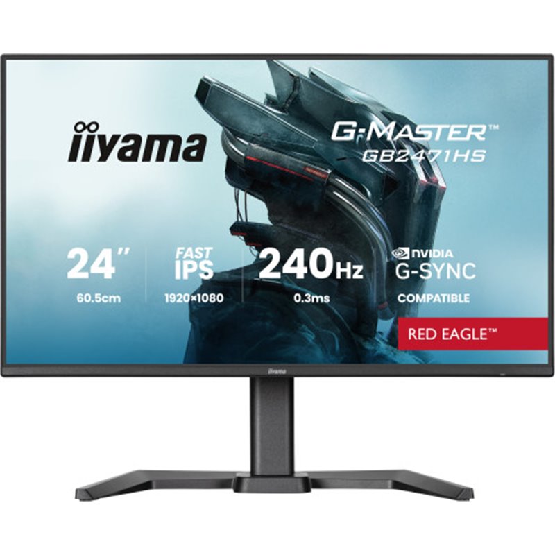 iiyama GB2471HS-B1 pantalla para PC 60,5 cm (23.8") 1920 x 1080 Pixeles Negro