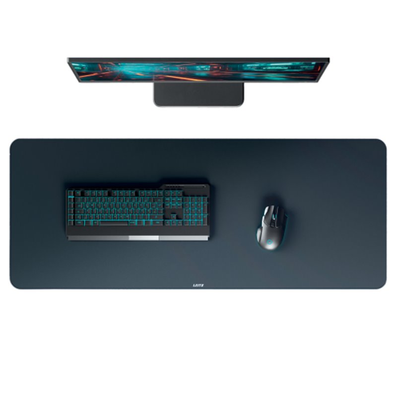 ALFOMBRILLA DE SOBREMESA XL 100 X 40 CM, GRIS TERCIOPELO LEITZ 53840089