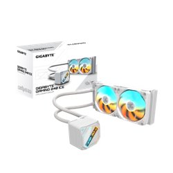 GIGABYTE GAMING 240 ICE Refrigeración Líquida para CPU - 2x120mm Ventiladores ARGB, mecanismo de enclavamiento deslizante, DAISY