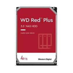 QNAP WD, HDD, RED PLUS, SATA III, 3.5-INCH, 4TB, WD40EFPX