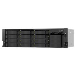QNAP TS-H1655XEU-RP Servidor de almacenamiento Bastidor (3U) Intel Atom® C5125 8 GB DDR4 0 TB QuTS hero Negro, Gris