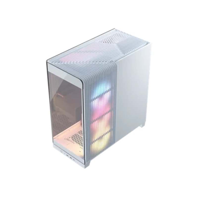 Corsair 4500X LX-R RGB Tempered Glass Mid-Tower, White Midi Tower Blanco