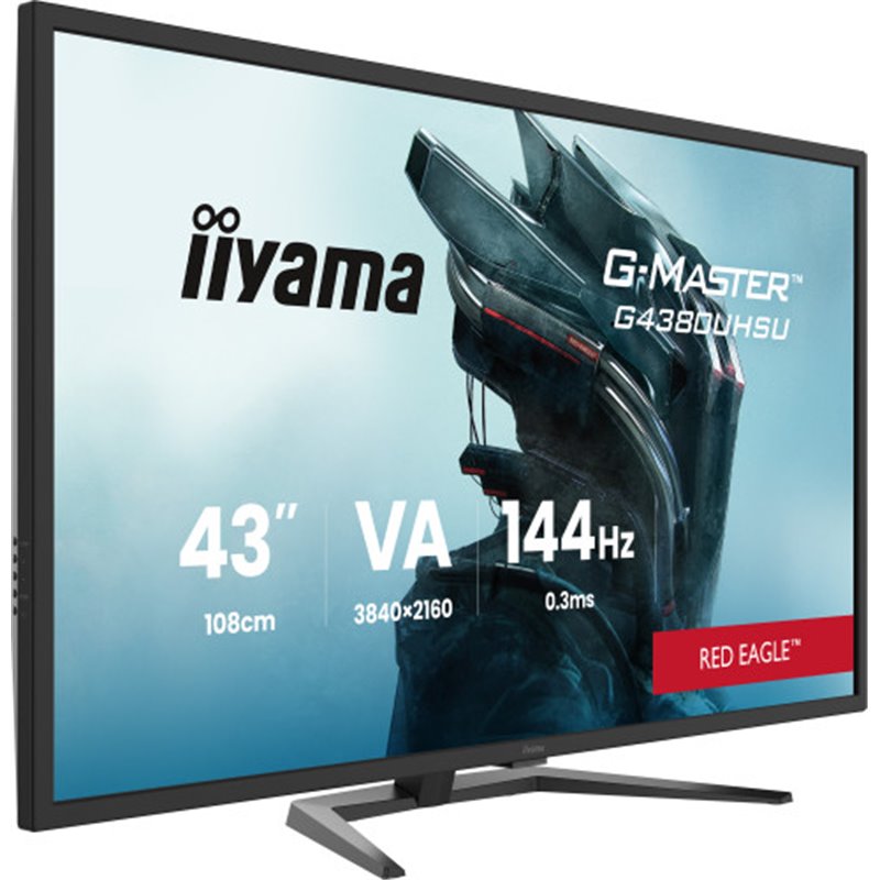 MONITOR IIYAMA, 42,5 PULGADAS G-MASTER G4380UHSU-B1 PANTALLA PARA PC 108 CM 3840 x 2160 PIXELES 4K ULTRA HD LED NEGRO