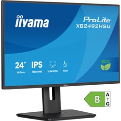 MONITOR IYAMA PROLITE XB2492HSU-B1, 61 CM (24"), 1080 X 1920 PIXELES, QUAD HD, LED, 3 MS, NEGRO