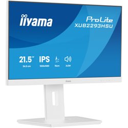 MONITOR IYAMA PROLITE, 21,5 PULAGADS, 54,5 CM, IPS PANEL TECHNOLOGY LED, 1920X1080, 100 HZ, MATE BLANCA